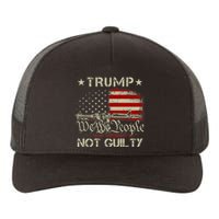 Trump Not Guilty, Free Trump We The People American Flag Yupoong Adult 5-Panel Trucker Hat