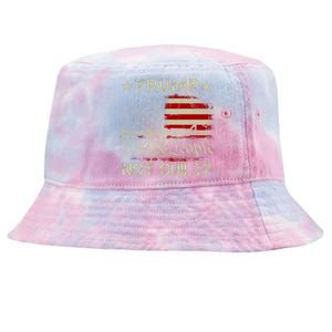 Trump Not Guilty, Free Trump We The People American Flag Tie-Dyed Bucket Hat