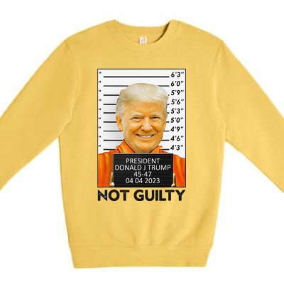 Trump Not Guilty Premium Crewneck Sweatshirt