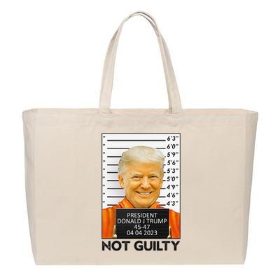 Trump Not Guilty Cotton Canvas Jumbo Tote