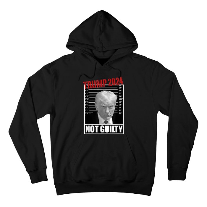 Trump Not Guilty Tee Support Donald Trump 2024 Mug Shot Hoodie