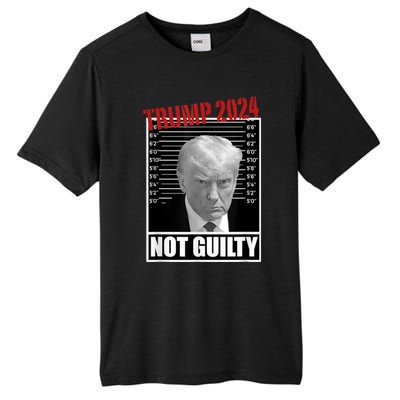 Trump Not Guilty Tee Support Donald Trump 2024 Mug Shot Tall Fusion ChromaSoft Performance T-Shirt