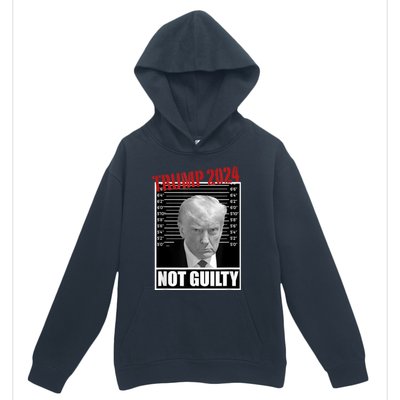 Trump Not Guilty Tee Support Donald Trump 2024 Mug Shot Urban Pullover Hoodie