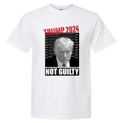 Trump Not Guilty Tee Support Donald Trump 2024 Mug Shot Garment-Dyed Heavyweight T-Shirt