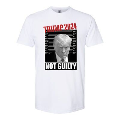 Trump Not Guilty Tee Support Donald Trump 2024 Mug Shot Softstyle® CVC T-Shirt