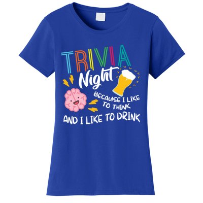 Trivia Night Gift I Like To Think I Like To Gift Trivia Day Meaningful Gift Women's T-Shirt