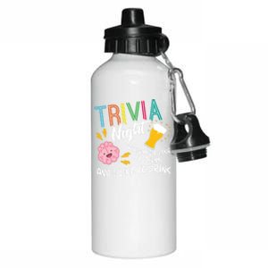 Trivia Night Gift I Like To Think I Like To Gift Trivia Day Meaningful Gift Aluminum Water Bottle