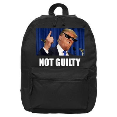 Trump Not Guilty 16 in Basic Backpack