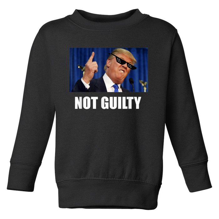 Trump Not Guilty Toddler Sweatshirt