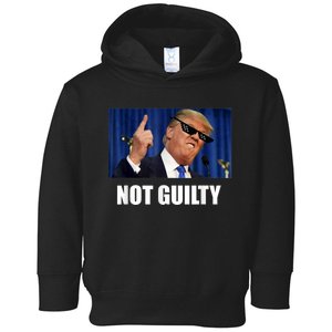 Trump Not Guilty Toddler Hoodie