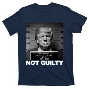 Trump Not Guilty Mug Shot Free Trump I Stand With Trump T-Shirt