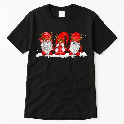 Three Nordic Gnomes Winter Christmas Swedish Elves TShirt Tall T-Shirt