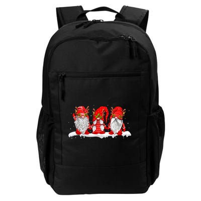 Three Nordic Gnomes Winter Christmas Swedish Elves TShirt Backpack