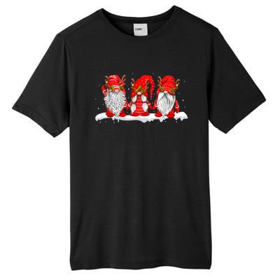 Three Nordic Gnomes Winter Christmas Swedish Elves TShirt Tall Fusion ChromaSoft Performance T-Shirt