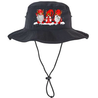 Three Nordic Gnomes Winter Christmas Swedish Elves TShirt Bucket Hat