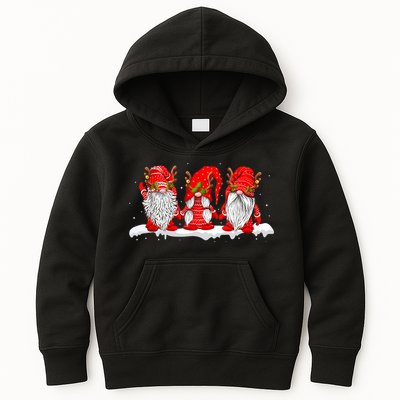 Three Nordic Gnomes Winter Christmas Swedish Elves TShirt Kids Hoodie
