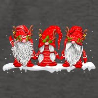 Three Nordic Gnomes Winter Christmas Swedish Elves TShirt Vector Backpack