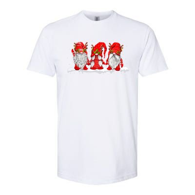 Three Nordic Gnomes Winter Christmas Swedish Elves TShirt Softstyle CVC T-Shirt