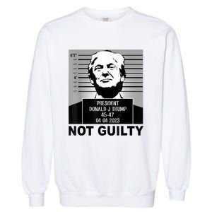 Trump Not Guilty Campaign Mughot White Tee Garment-Dyed Sweatshirt