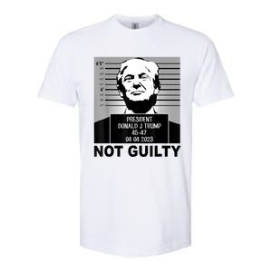 Trump Not Guilty Campaign Mughot White Tee Softstyle CVC T-Shirt