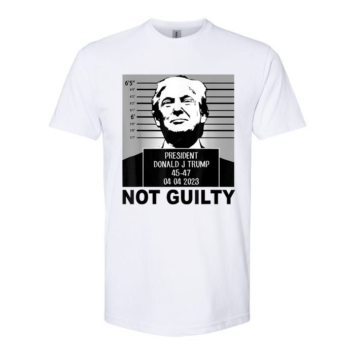 Trump Not Guilty Campaign Mughot White Tee Softstyle CVC T-Shirt