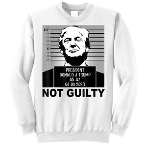 Trump Not Guilty Campaign Mughot White Tee Sweatshirt