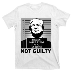 Trump Not Guilty Campaign Mughot White Tee T-Shirt