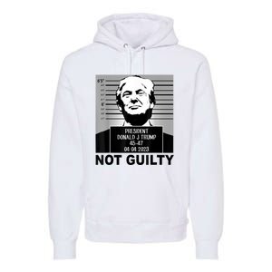 Trump Not Guilty Campaign Mughot White Tee Premium Hoodie