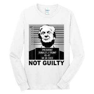 Trump Not Guilty Campaign Mughot White Tee Tall Long Sleeve T-Shirt