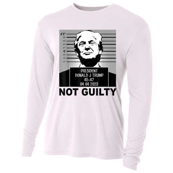 Trump Not Guilty Campaign Mughot White Tee Cooling Performance Long Sleeve Crew