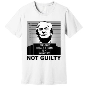 Trump Not Guilty Campaign Mughot White Tee Premium T-Shirt