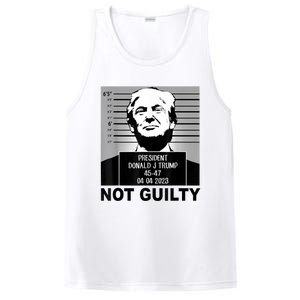 Trump Not Guilty Campaign Mughot White Tee PosiCharge Competitor Tank