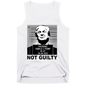 Trump Not Guilty Campaign Mughot White Tee Tank Top