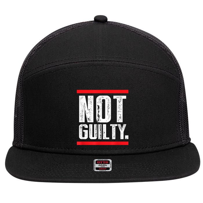 Trump Not Guilty 7 Panel Mesh Trucker Snapback Hat