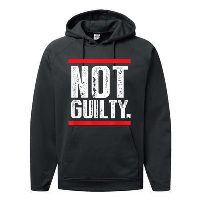 Trump Not Guilty Performance Fleece Hoodie