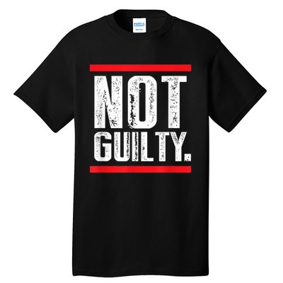 Trump Not Guilty Tall T-Shirt