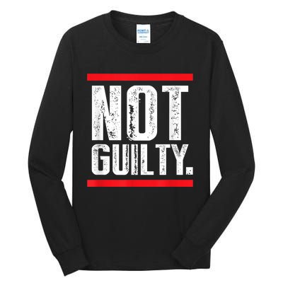 Trump Not Guilty Tall Long Sleeve T-Shirt