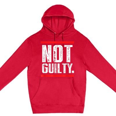 Trump Not Guilty Premium Pullover Hoodie