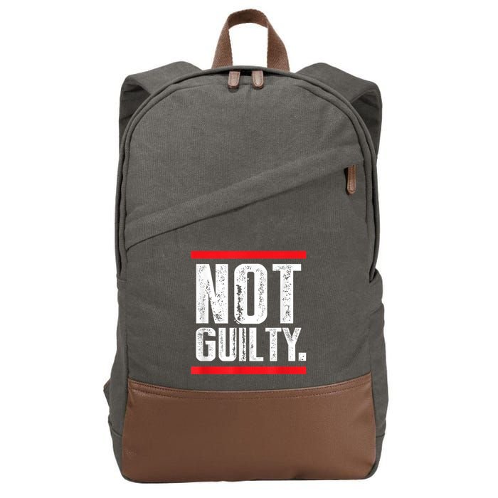 Trump Not Guilty Cotton Canvas Backpack