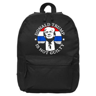 Trump Not Guilty 16 in Basic Backpack