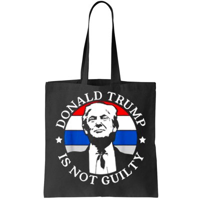 Trump Not Guilty Tote Bag