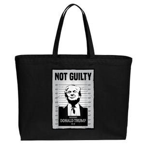 Trump Not Guilty Cotton Canvas Jumbo Tote