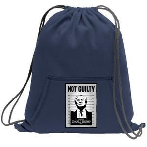 Trump Not Guilty Sweatshirt Cinch Pack Bag