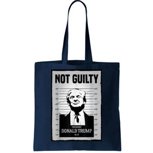 Trump Not Guilty Tote Bag