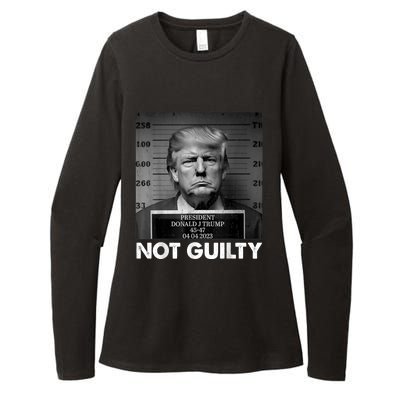 Trump Not Guilty 2024 Free Trump Womens CVC Long Sleeve Shirt