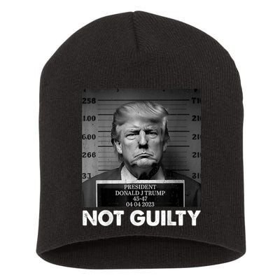 Trump Not Guilty 2024 Free Trump Short Acrylic Beanie