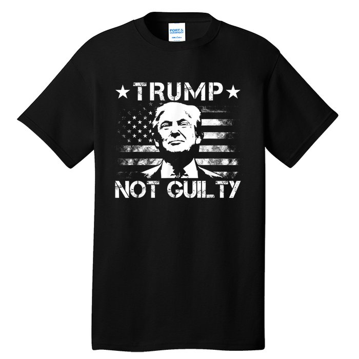 Trump Not Guilty Pro Trump Tall T-Shirt