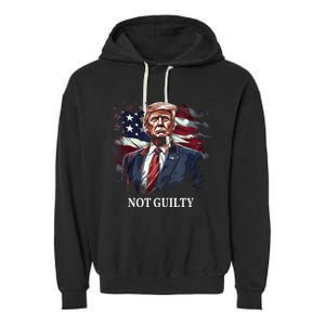 Trump Not Guilty Garment-Dyed Fleece Hoodie