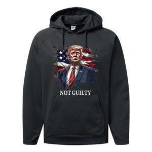 Trump Not Guilty Performance Fleece Hoodie