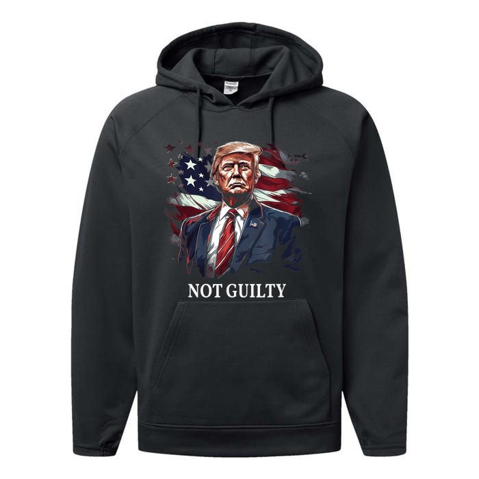 Trump Not Guilty Performance Fleece Hoodie